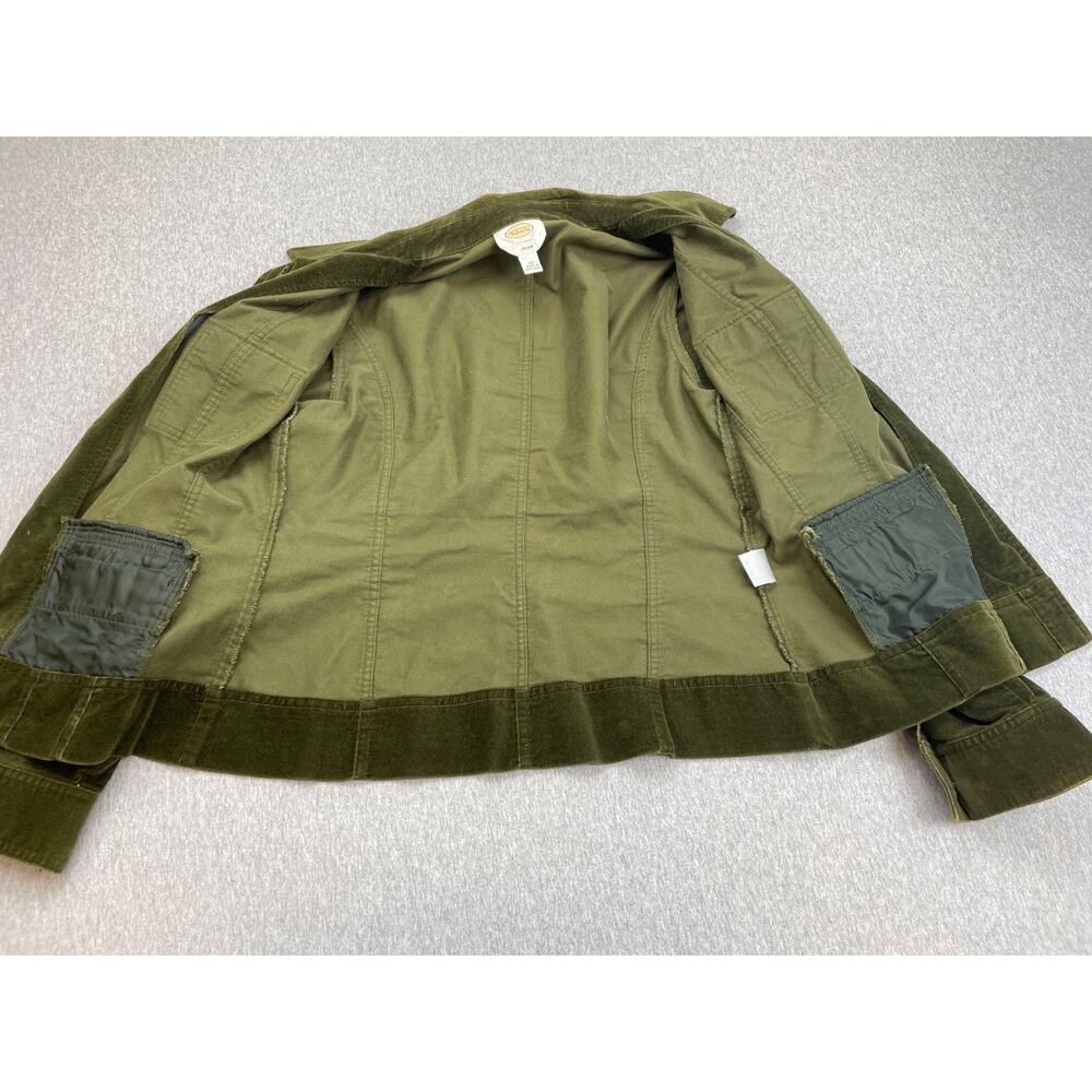 Talbots Jacket Womens 10 Green‎ Cotton Blend Stretch Long Sleeve - Picture 3 of 7